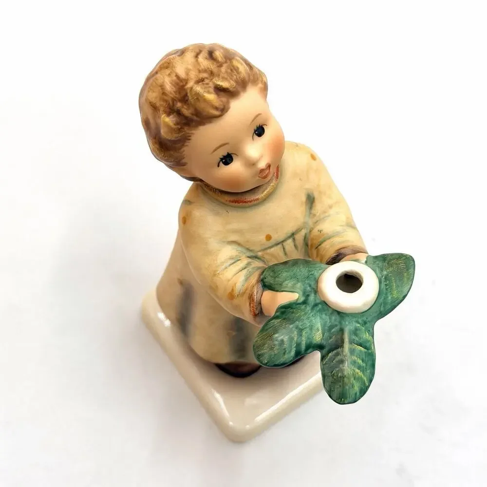 Goebel Hummel Figurine A Gentle Glow Candleholder HUM 439 TMK6 Signed 5.25